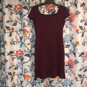 Banana Republic maroon dress, size 6